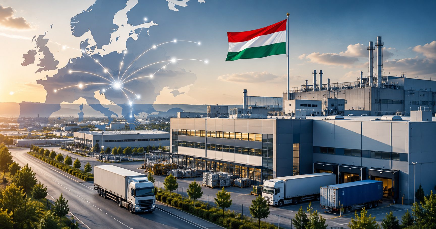 Macaristan'da fabrika kurmak isteyen yatırımcılar için modern üretim tesisi ve Avrupa Birliği lojistik ağı
