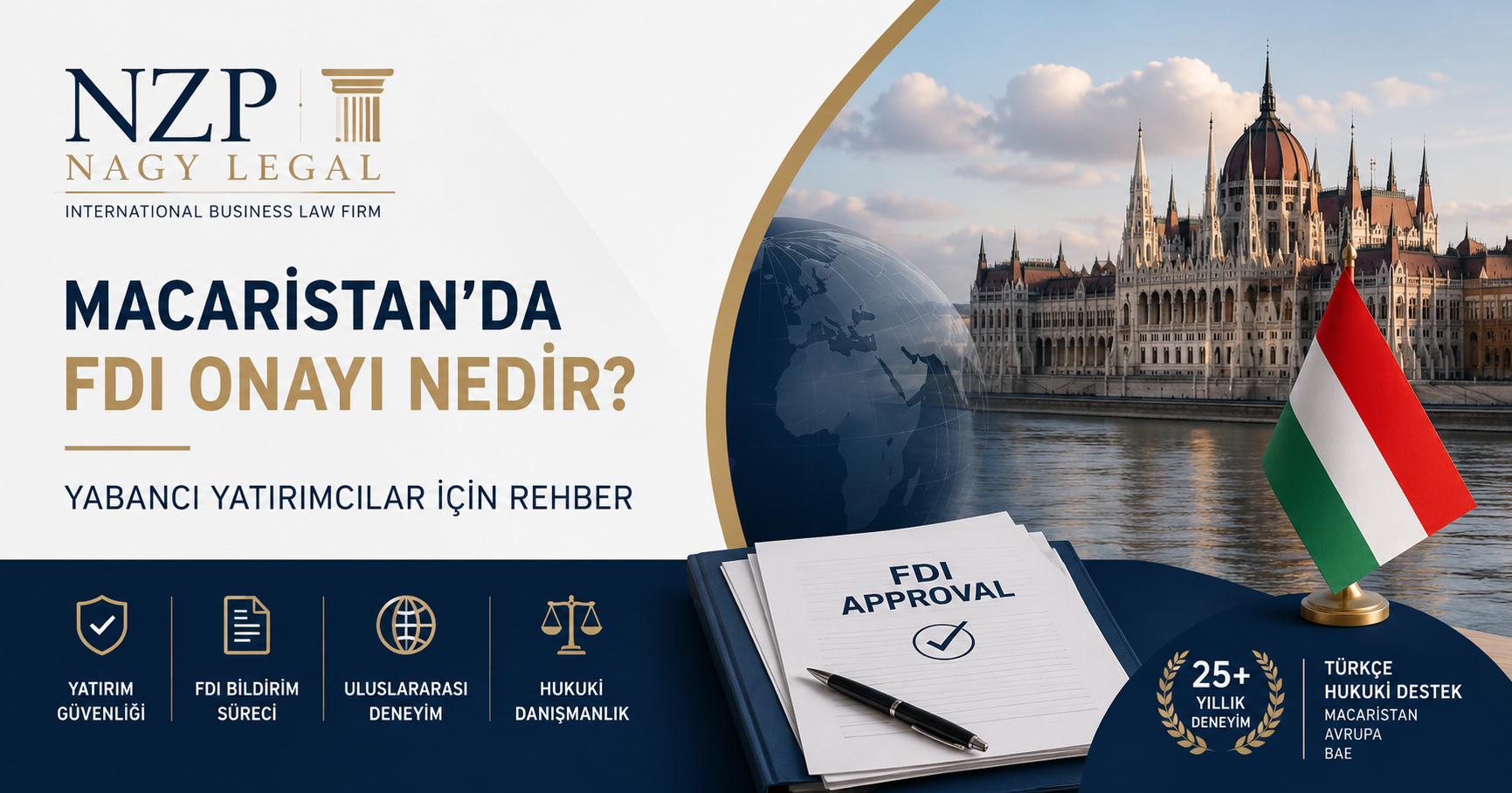Macaristan FDI Onayı | Yabancı Yatırım Rehberi | NZP Nagy Legal Macaristan FDI onayı sürecini, yabancı yatırım düzenlemelerini ve stratejik şirket yatırımlarını konu alan NZP Nagy Legal kurumsal görseli.