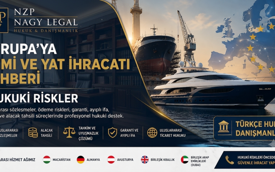 Avrupa’ya Gemi ve Yat İhracatı Rehberi | Hukuki Riskler